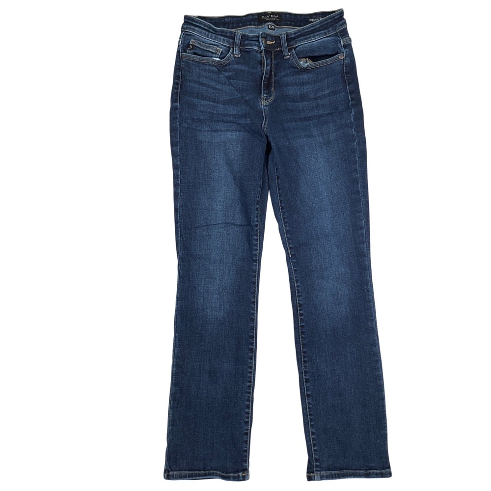 Judy Blue Jeans Women 9/29 Blue Straight Fit JB82164DK Everyday Stretch Denim